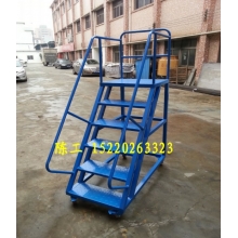 移動登高梯，倉庫登高車